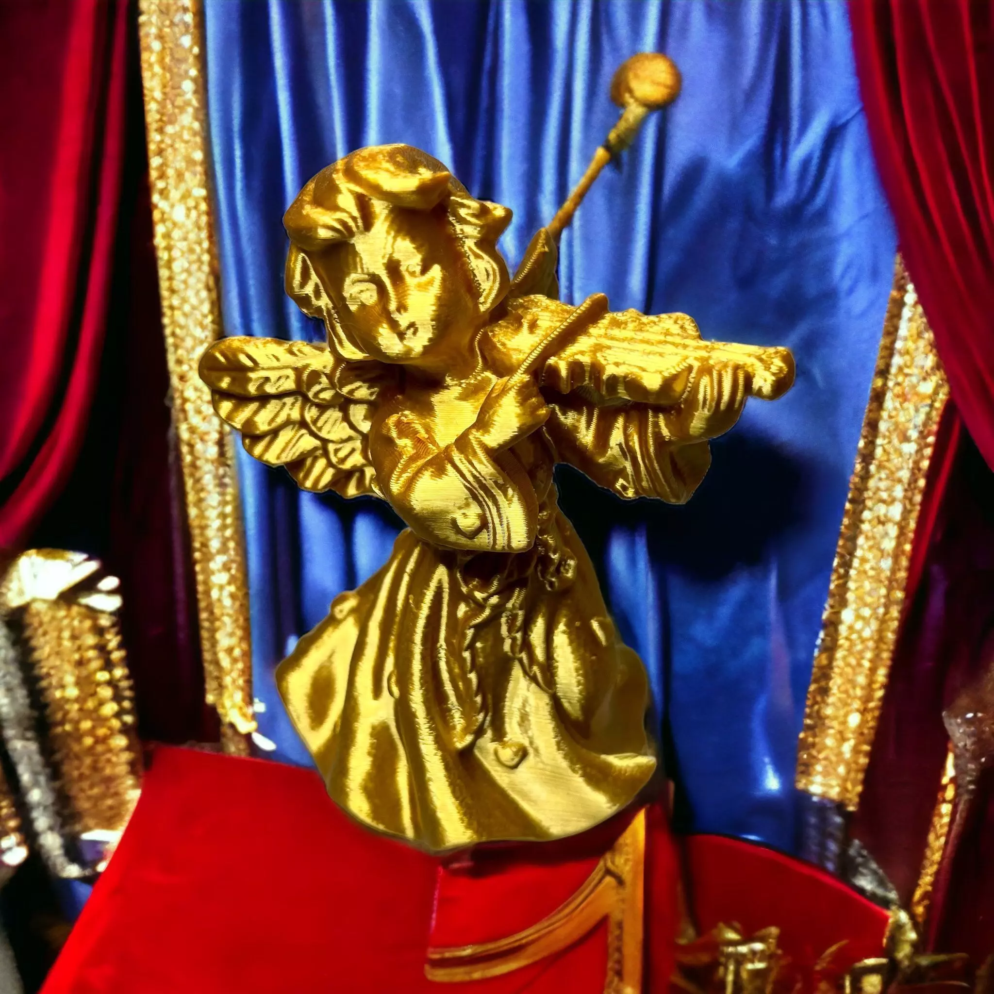 Angel with a violin 3d print 3D print model_0