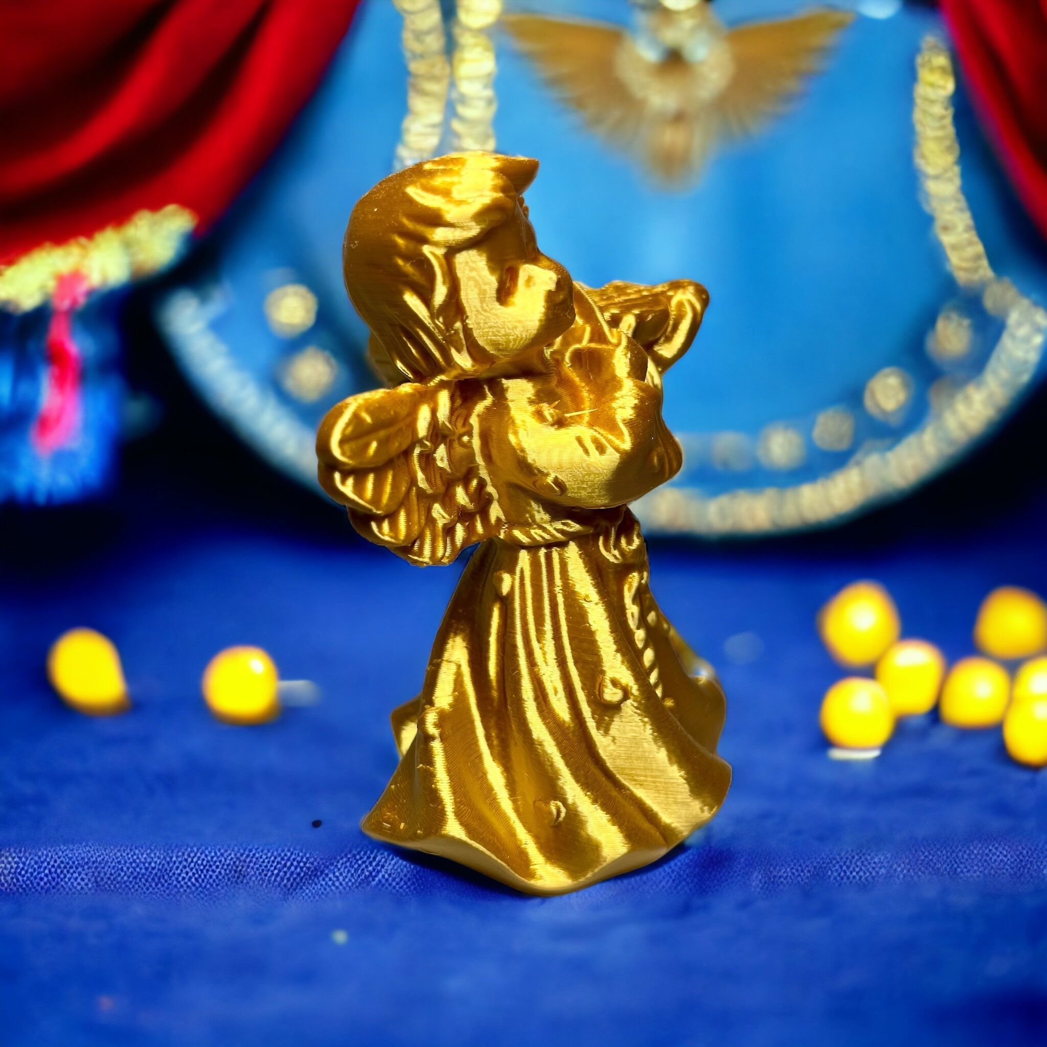 Angel with a violin 3d print 3D print model_5