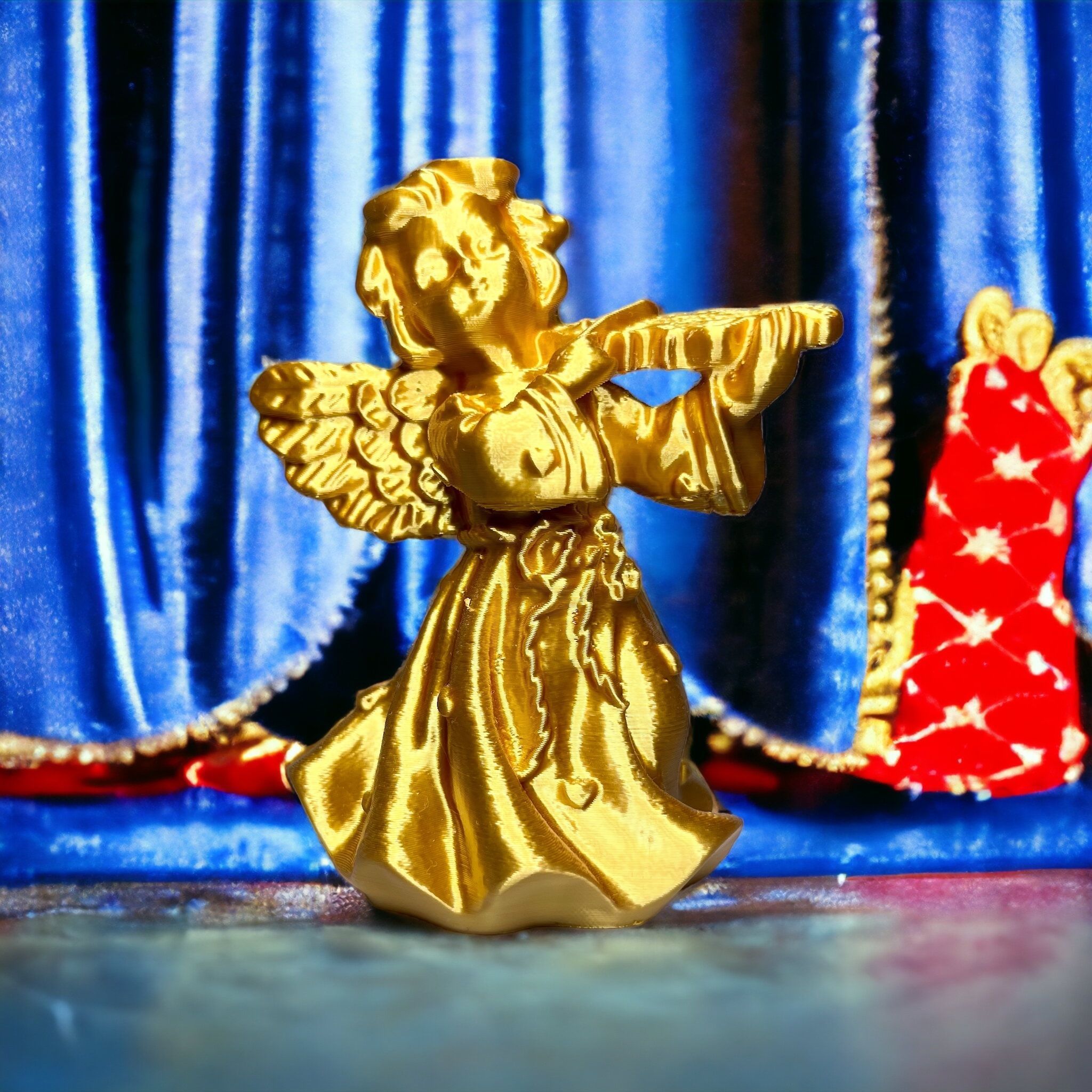 Angel with a violin 3d print 3D print model_3