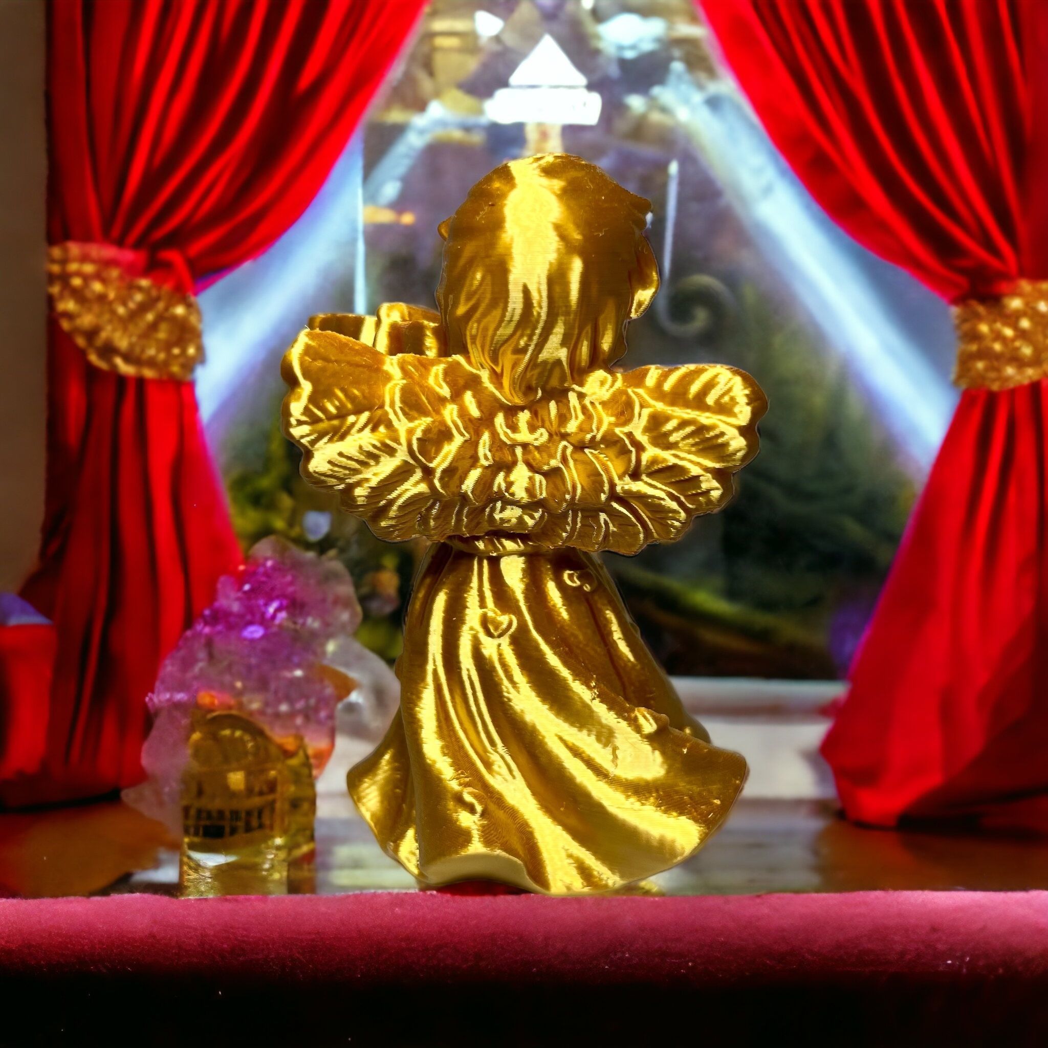 Angel with a violin 3d print 3D print model_2