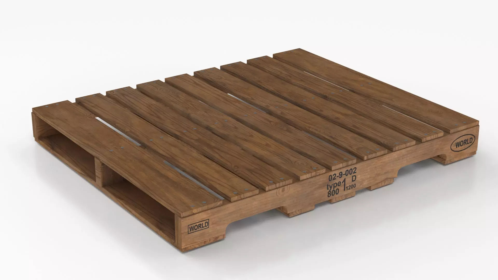 Wooden Pallet T1 Low-poly 3D model