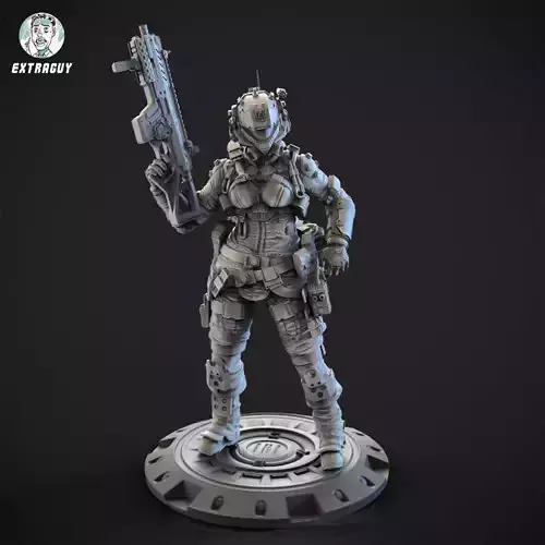 Throbbing Blade Female Pilot 100mm and 32mm 3D print model