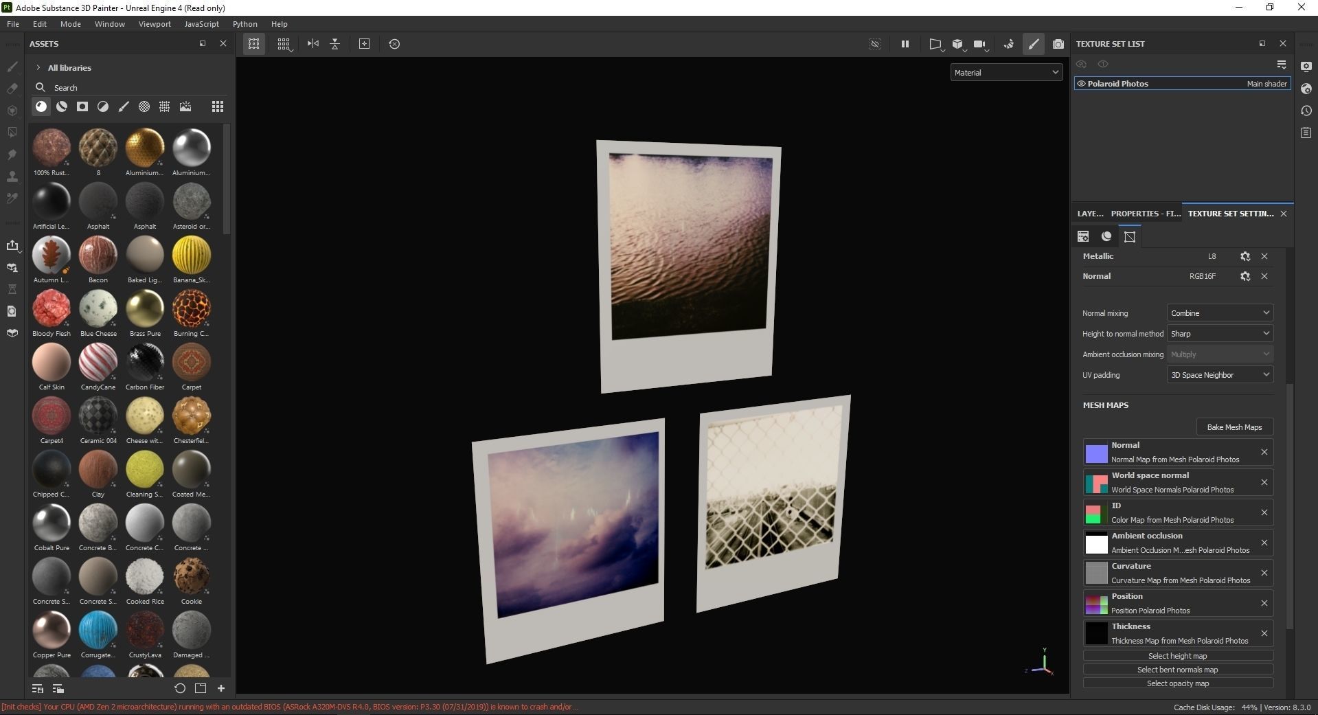 Polaroid Photos 3D Model Low-poly 3D model_7