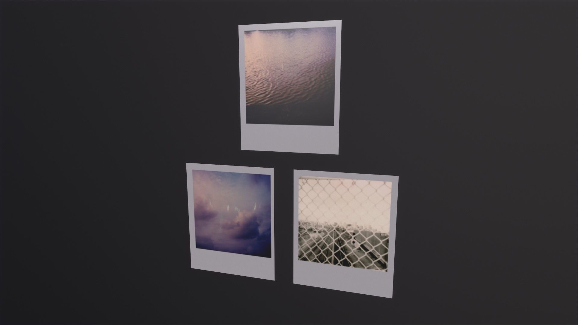 Polaroid Photos 3D Model Low-poly 3D model_2