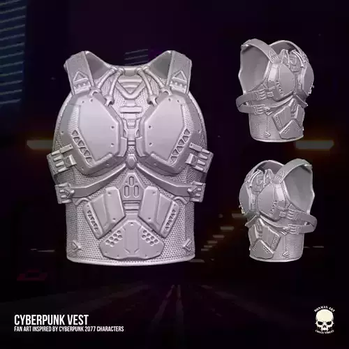 Cyber Vest 3D printable File for Action Figures