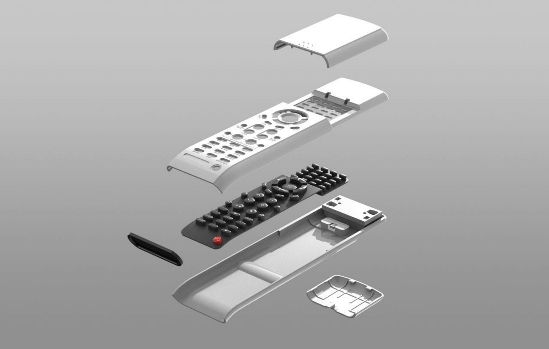 Samsung Hi-Fi Remote Control 3D model_1