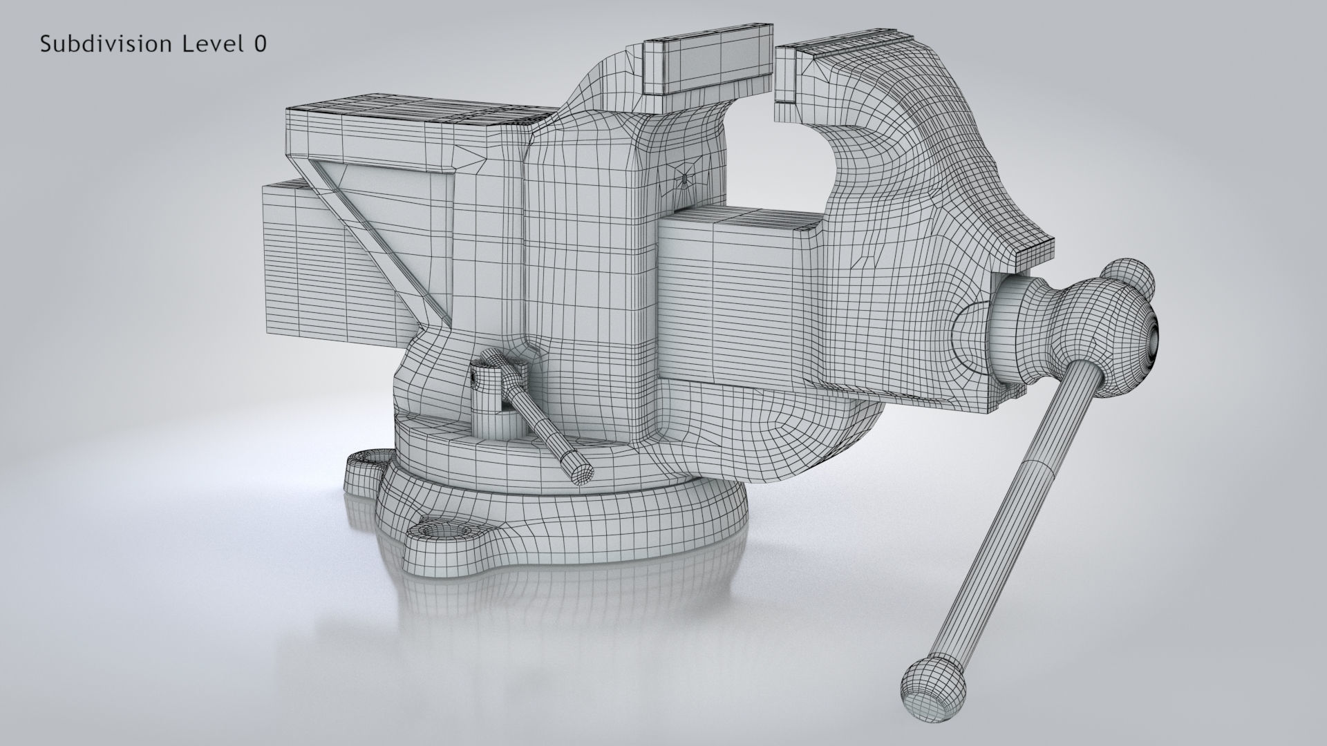 Table Vise 3D model_6