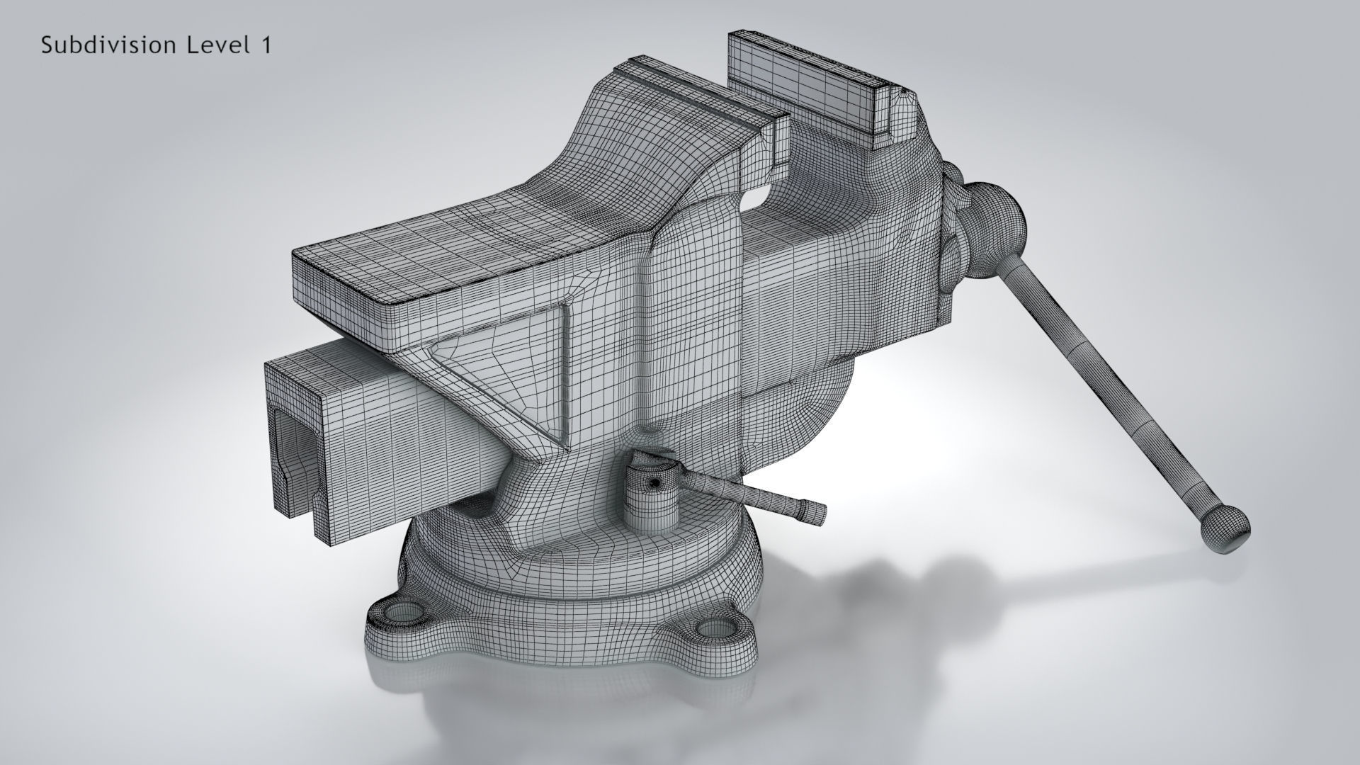 Table Vise 3D model_9