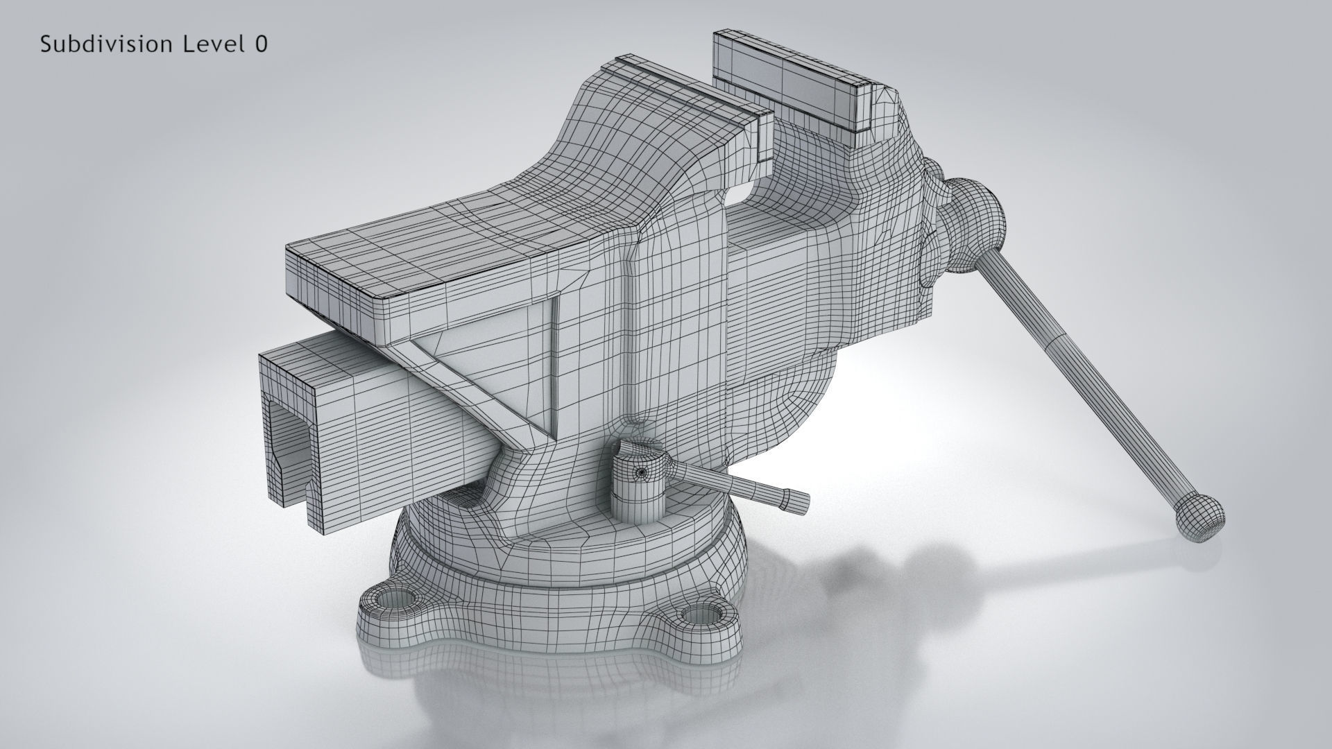 Table Vise 3D model_8