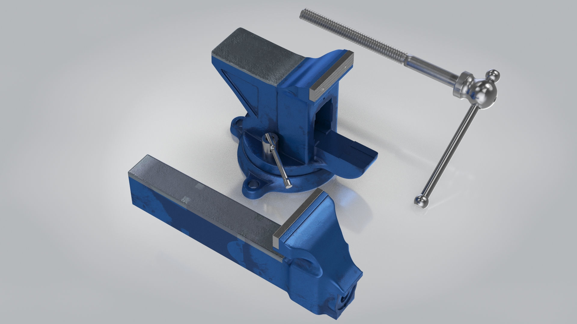Table Vise 3D model_3