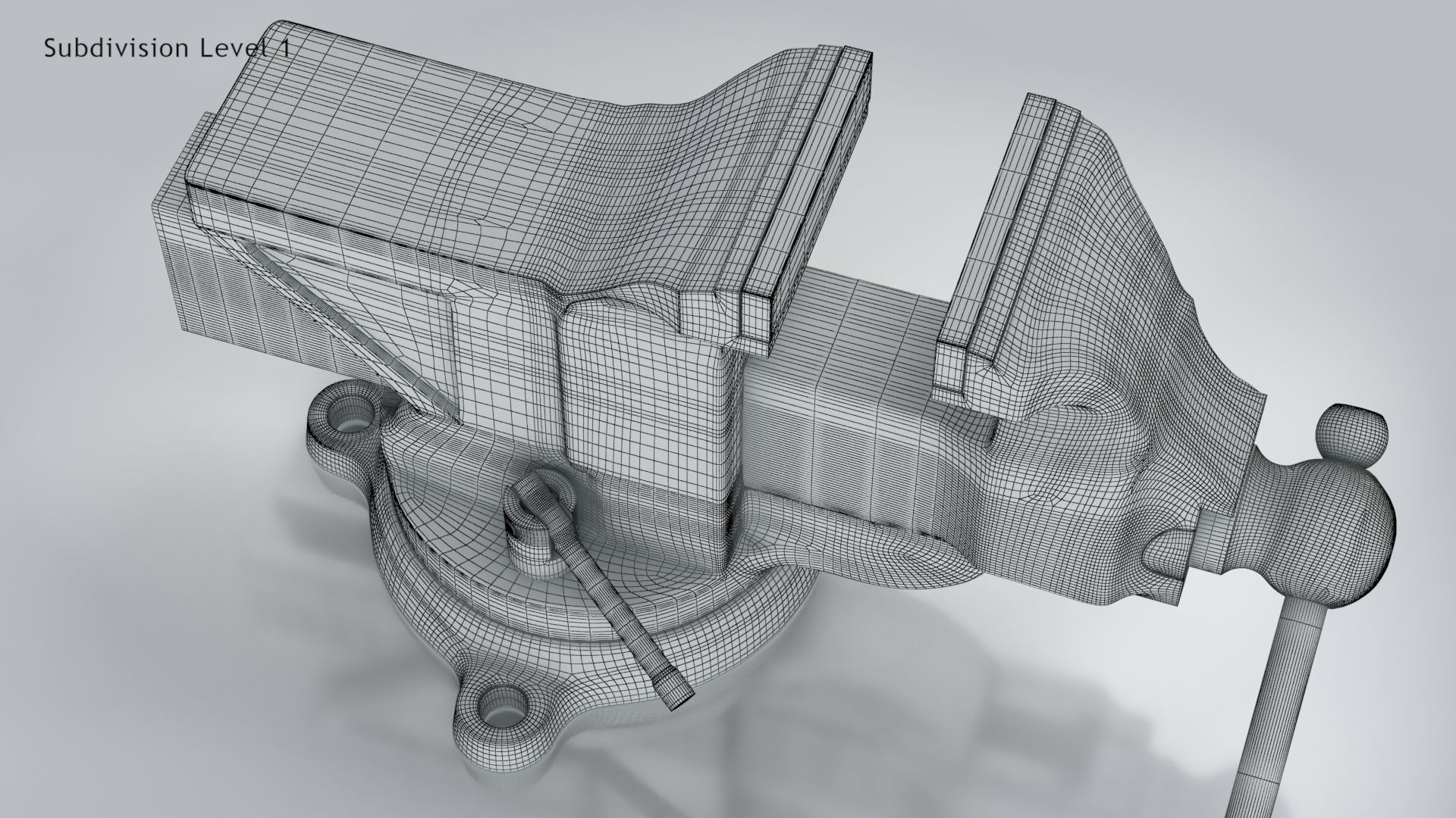 Table Vise 3D model_13