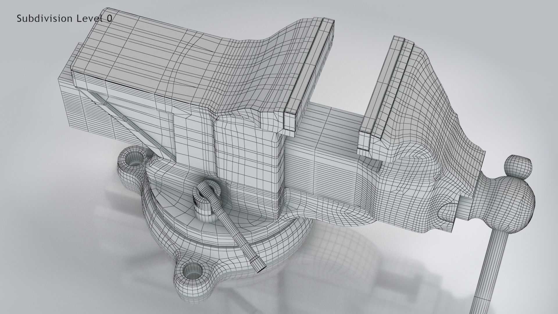 Table Vise 3D model_12