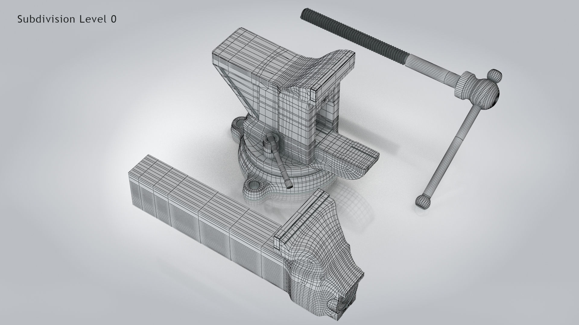 Table Vise 3D model_14