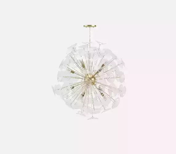 GLASS POPPY CHANDELIER 3D model