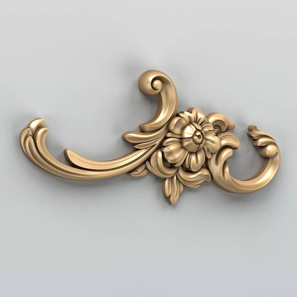 Carved decor horizontal 047 3D model_0