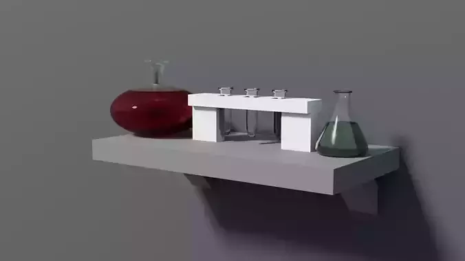 Potions of three types with materials