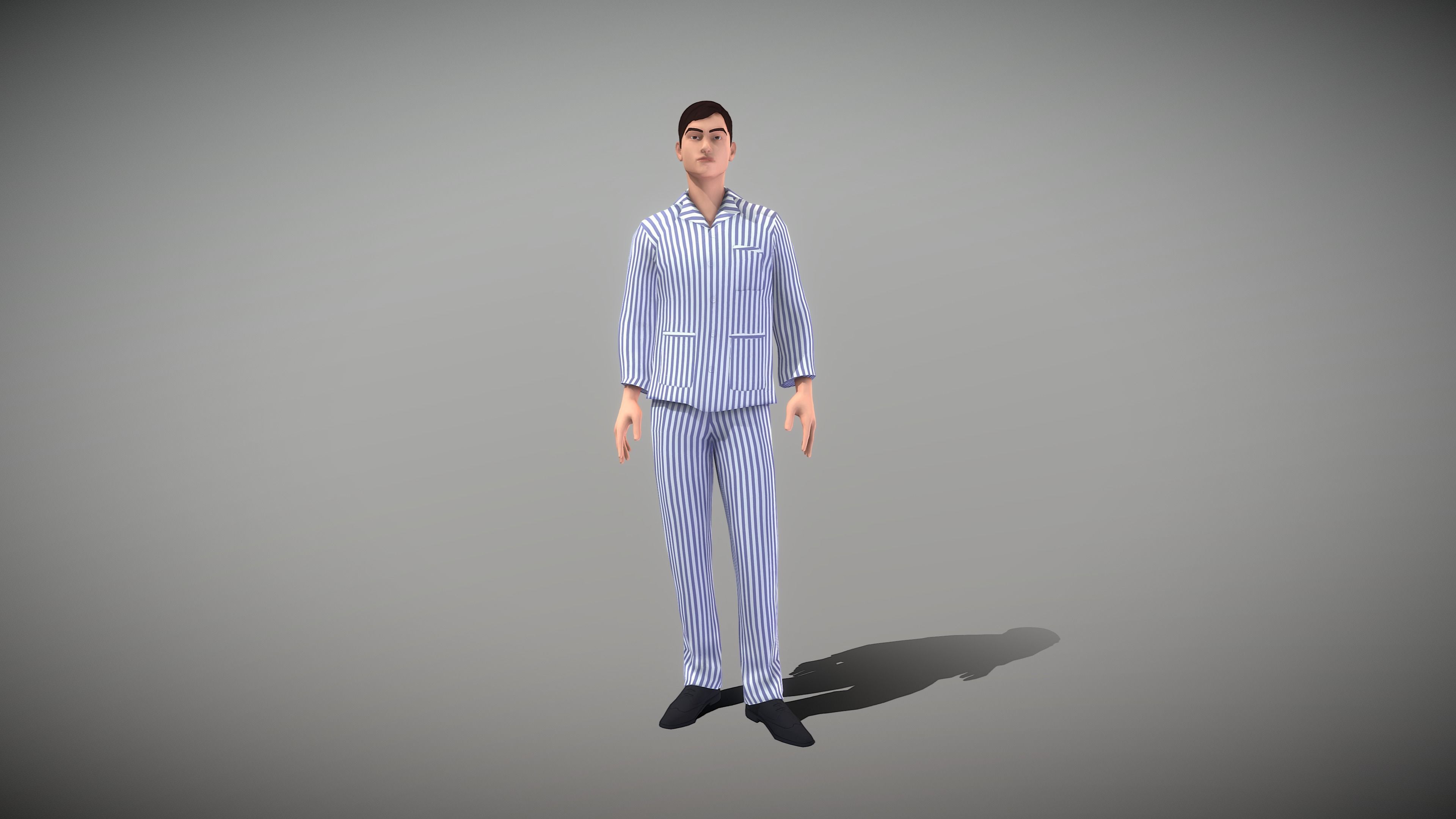 Characters in the hospital Low-poly 3D model_12