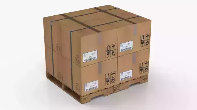 Pallet with Boxes T2