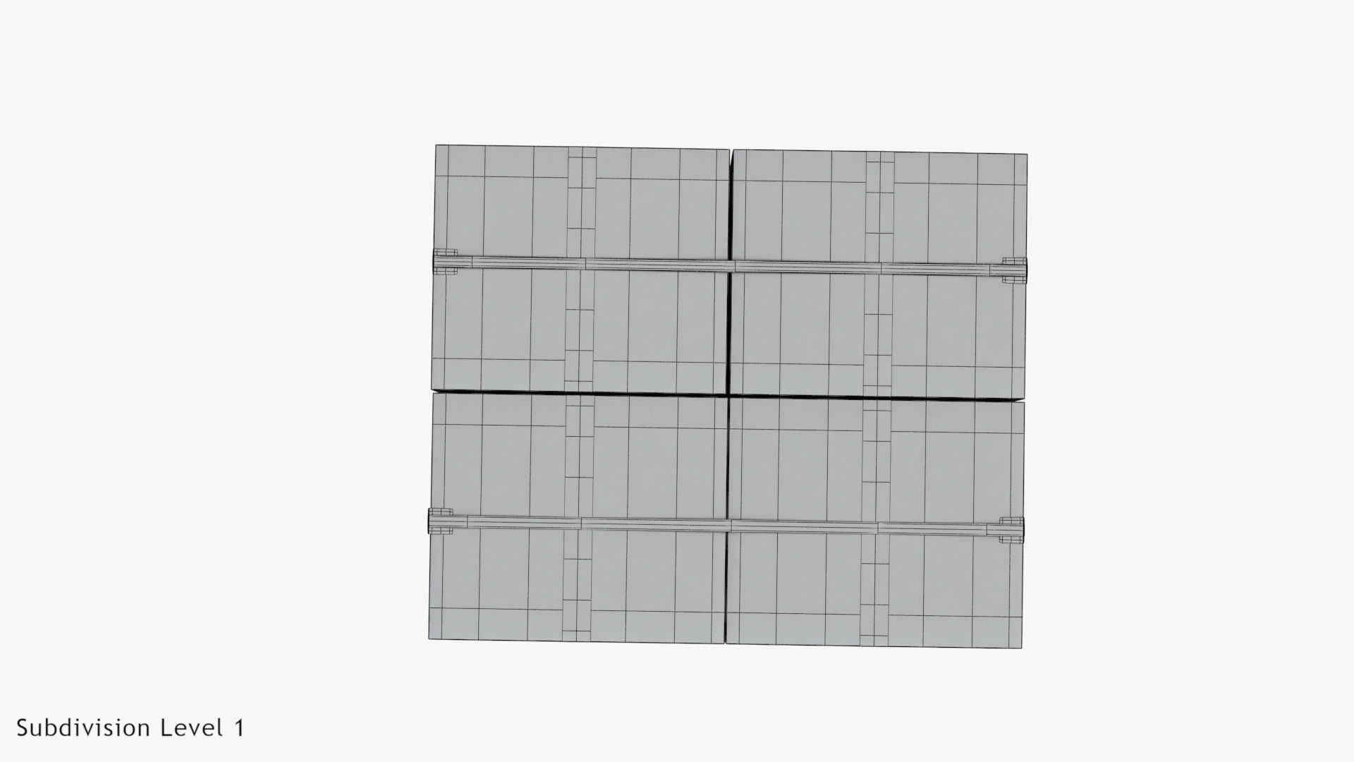 Pallet with Boxes T2 Low-poly 3D model_17