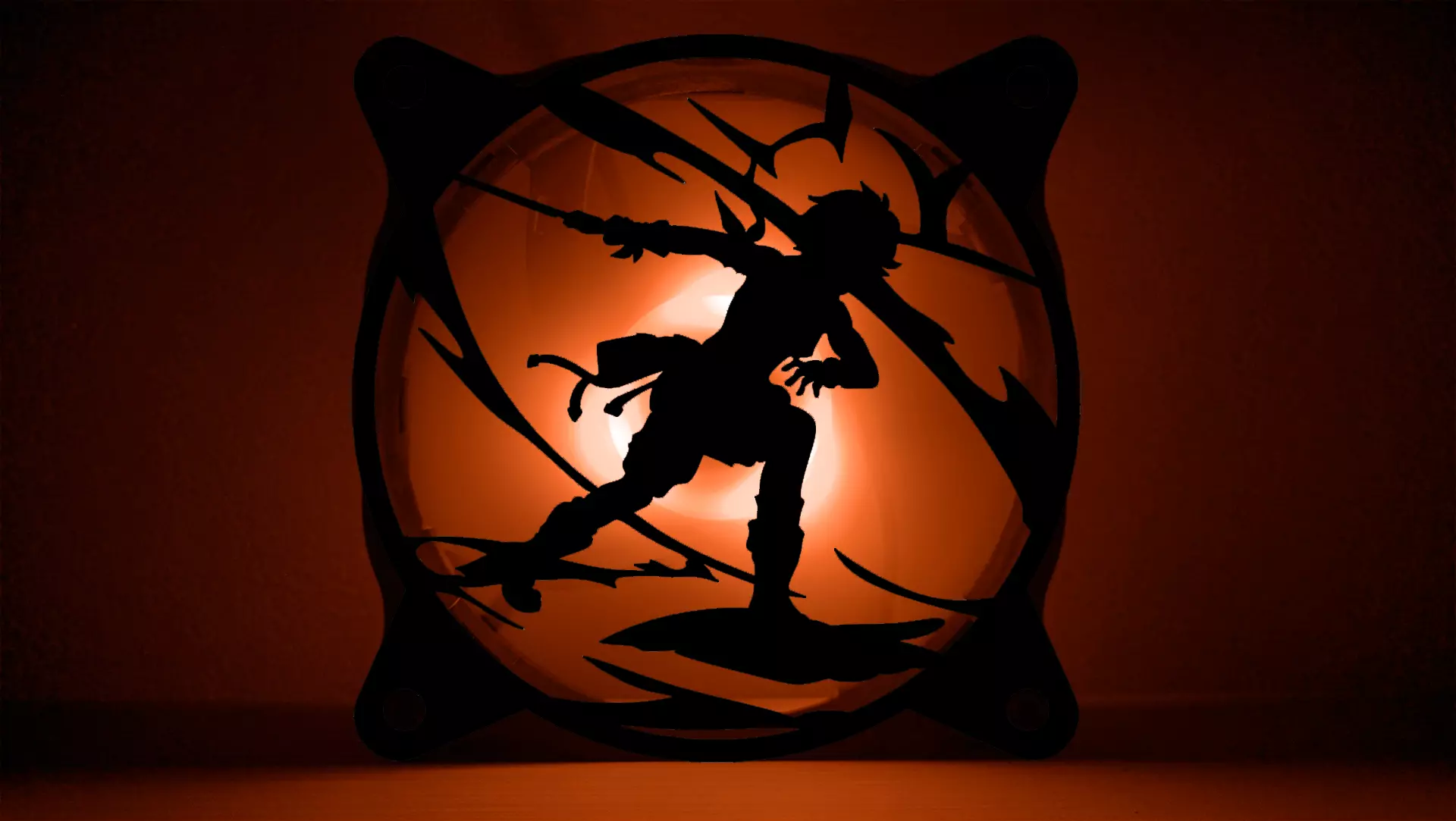 Genshin Impact Bannett PC fan cover 3D print model_0