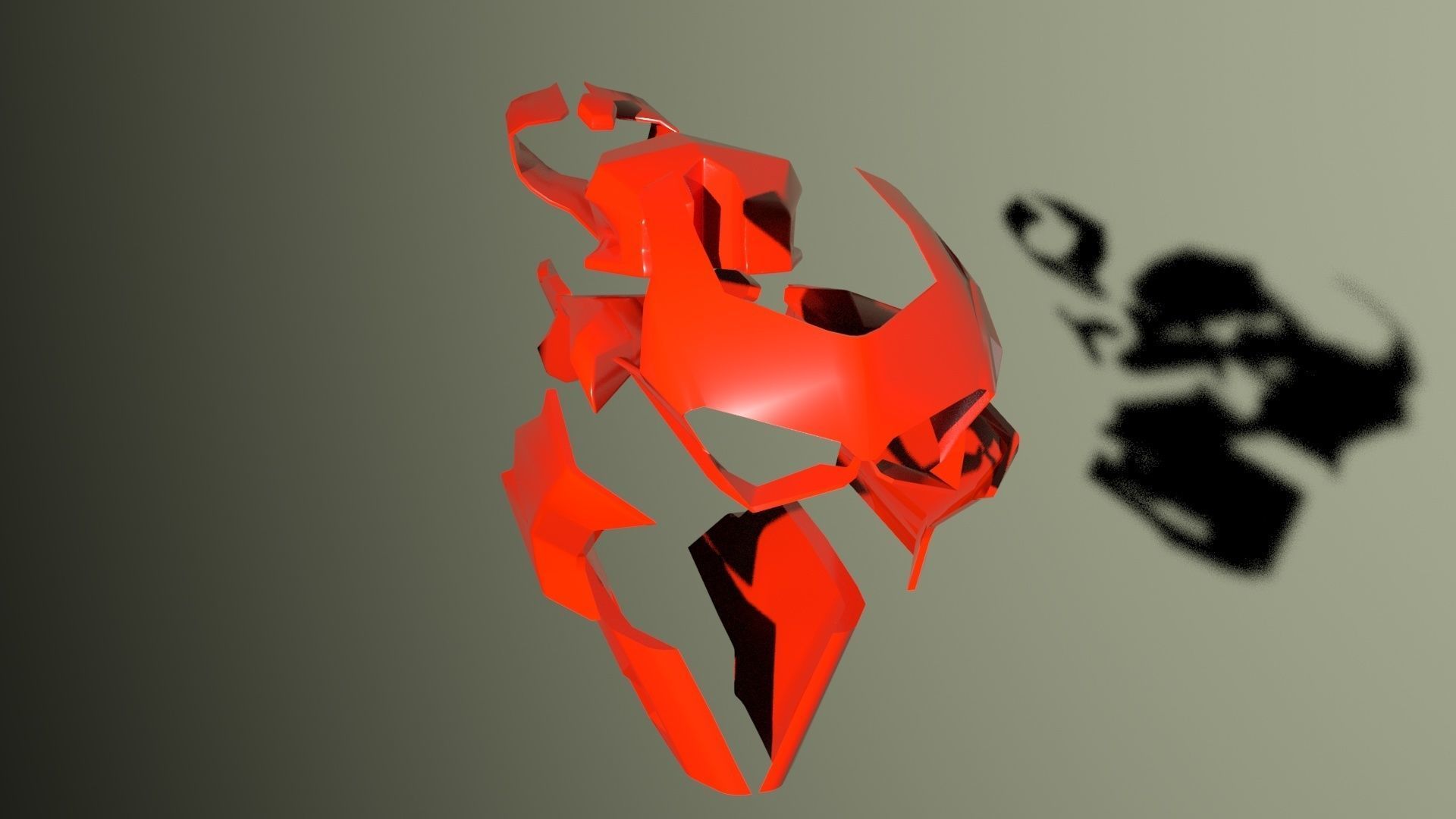 DUCATI frame art  Low-poly 3D model_7