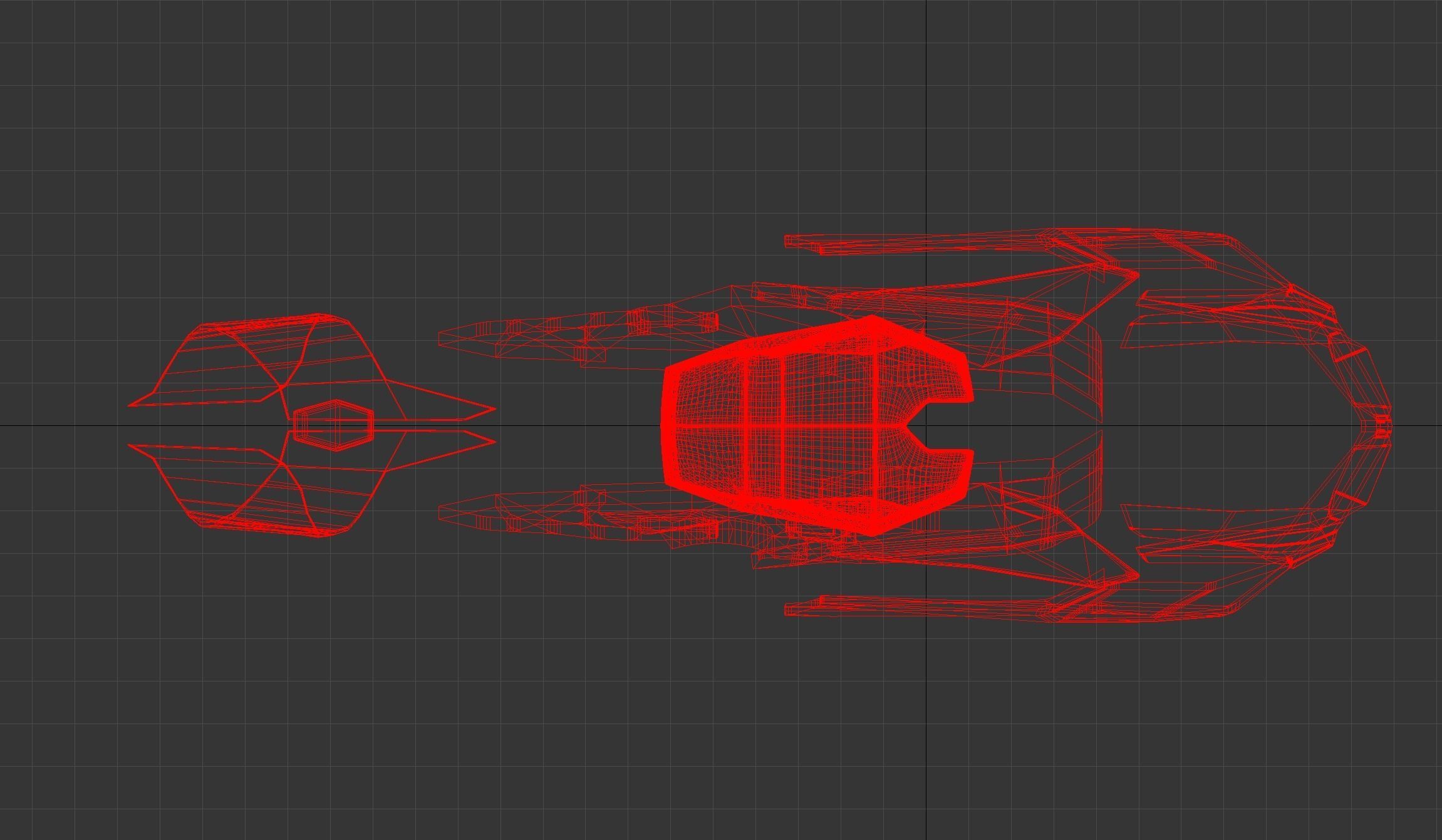 DUCATI frame art  Low-poly 3D model_10