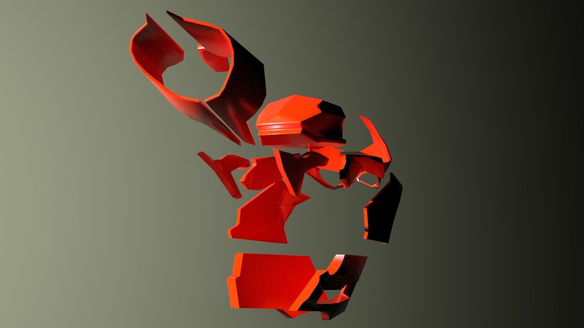 DUCATI frame art  Low-poly 3D model_8