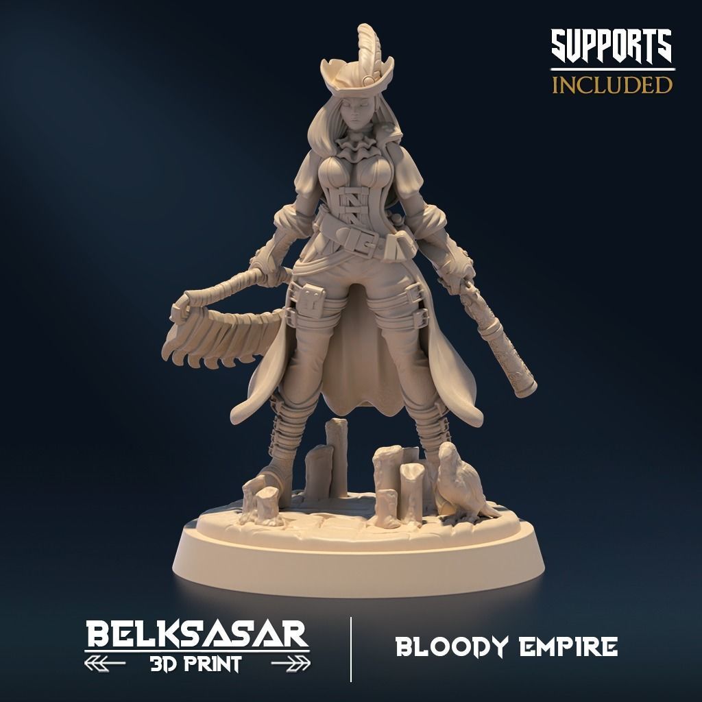 Bloody Huntress Set x5 3D print model_2