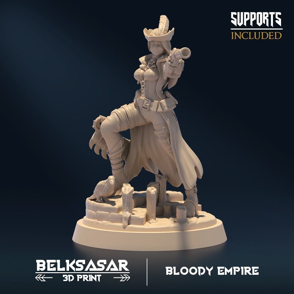 Bloody Huntress Set x5 3D print model_1