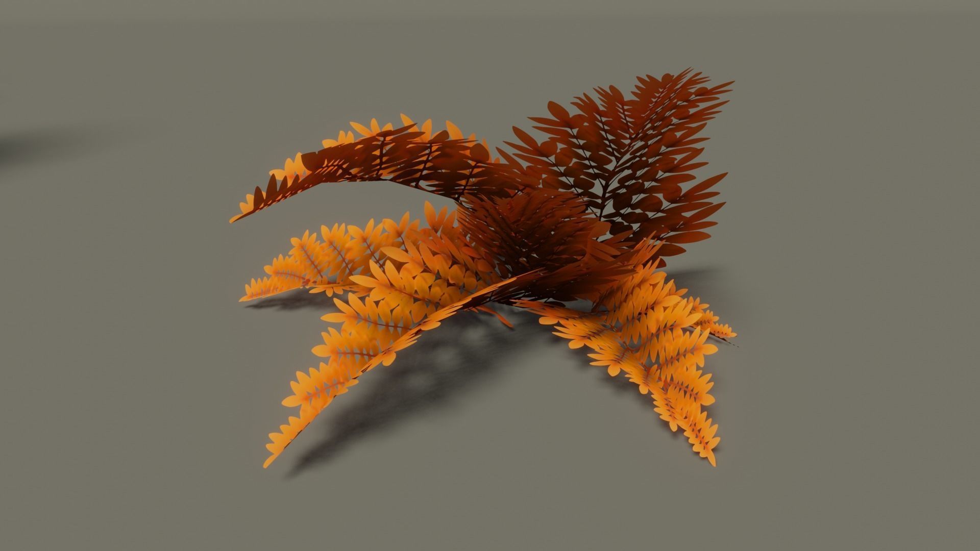 Stylized Forest Plants Handpainted Low-poly 3D model_7