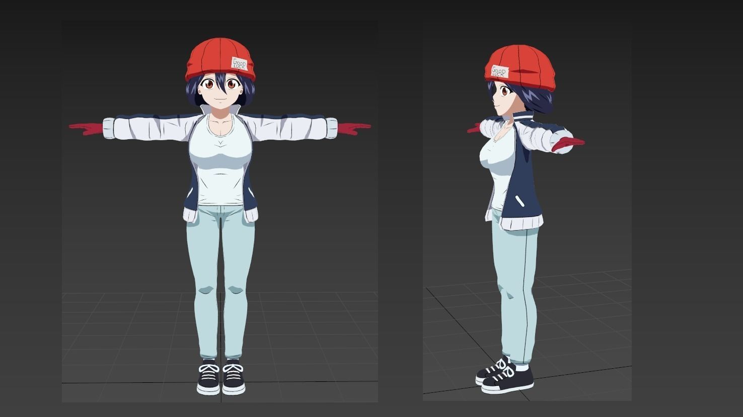 Fuuko Izumo Undead Unluck VRChat 3D model_1