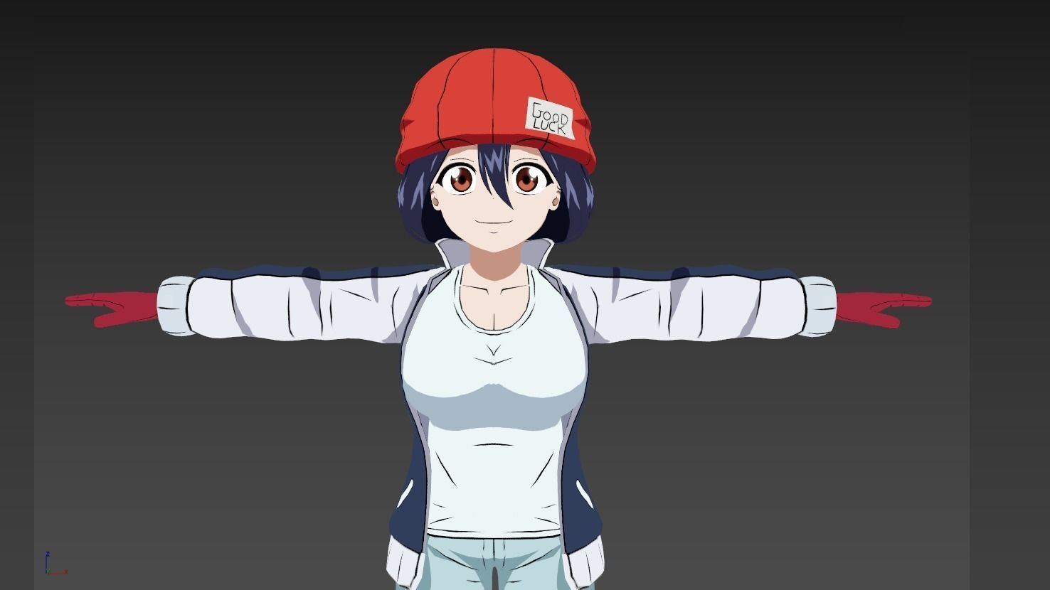 Fuuko Izumo Undead Unluck VRChat 3D model_6