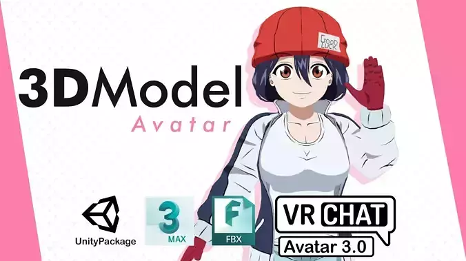 Fuuko Izumo Undead Unluck VRChat 3D model