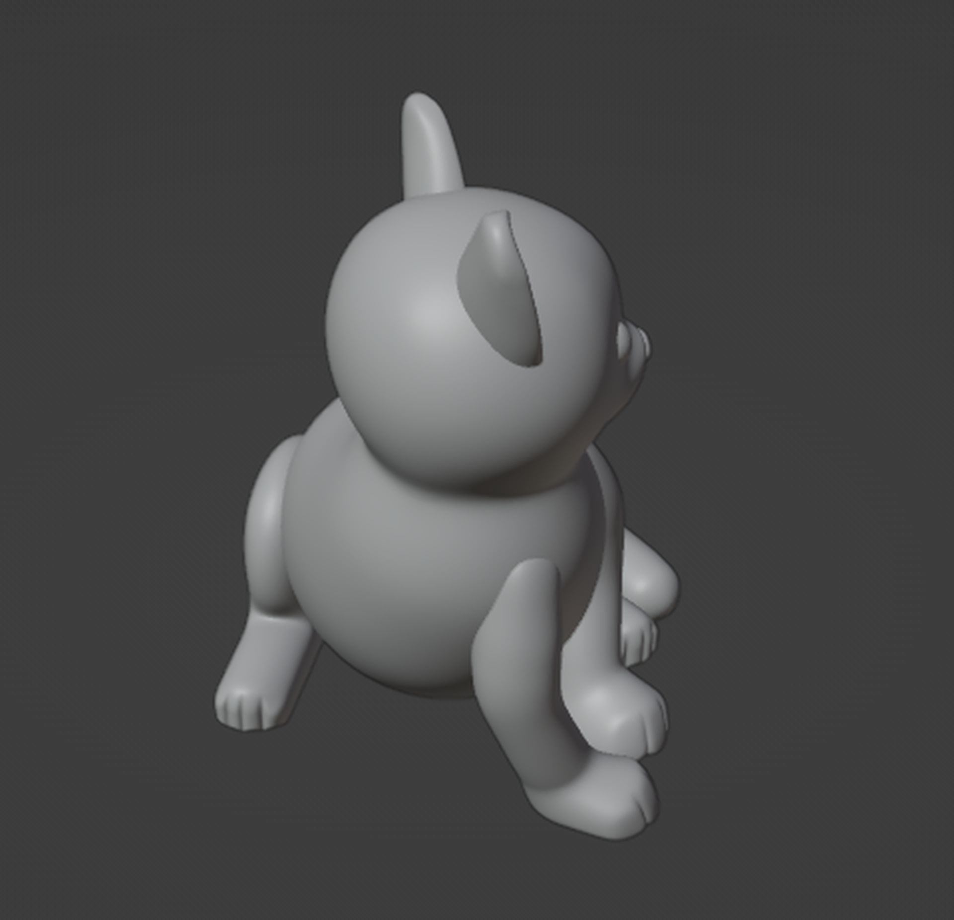 Cat Figurine v2 3D print model_10
