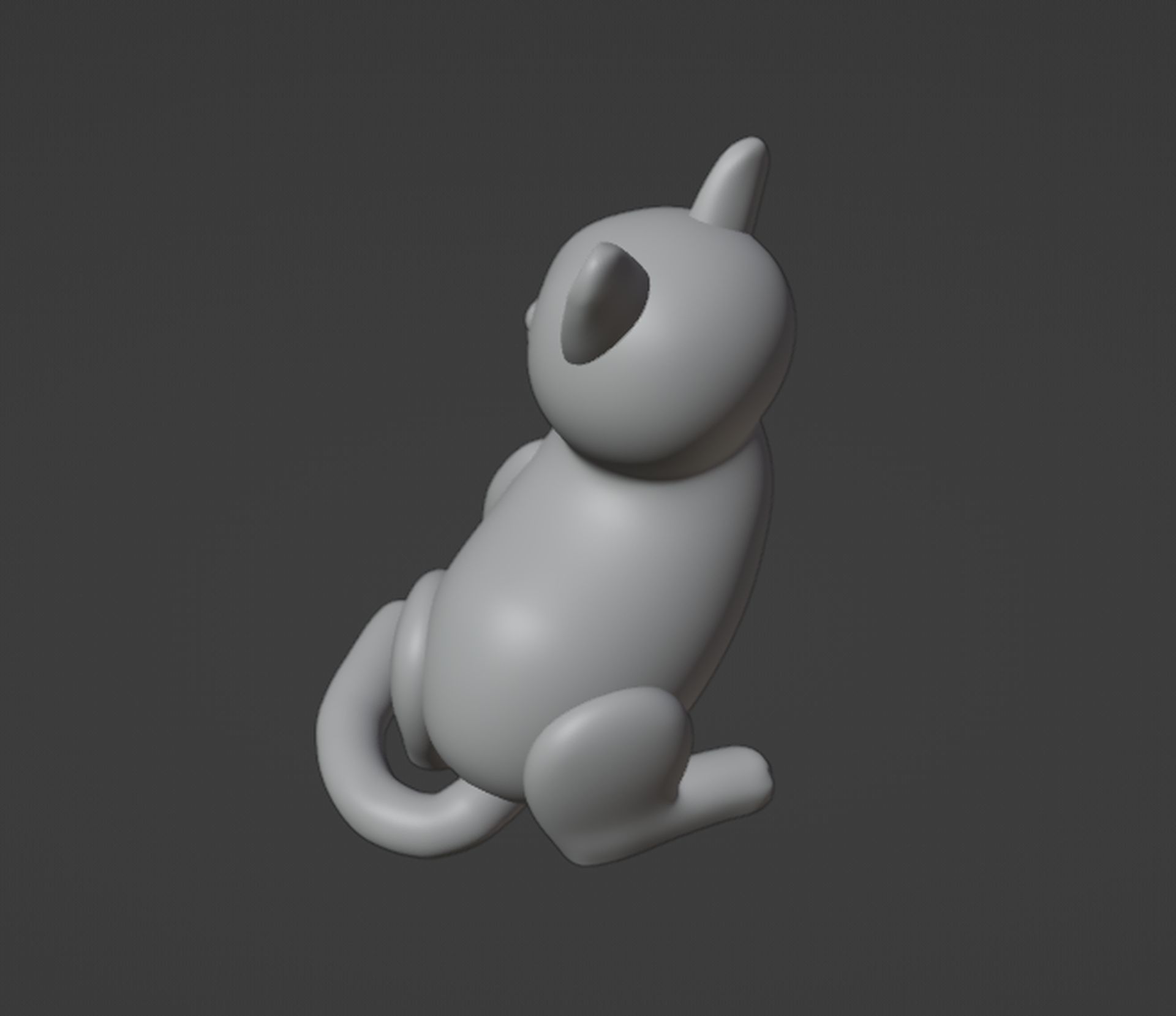 Cat Figurine v2 3D print model_11