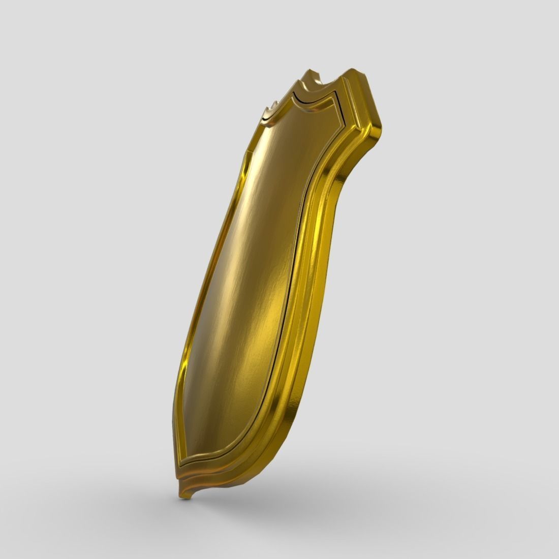 Police Badge Low-poly 3D model_9