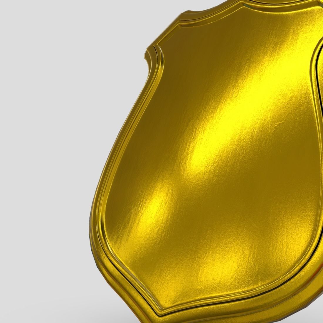 Police Badge Low-poly 3D model_15