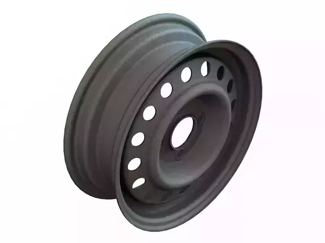 Trailer Wheel 13 inch  165R13 4 Stud x 100mm PCD 3D model