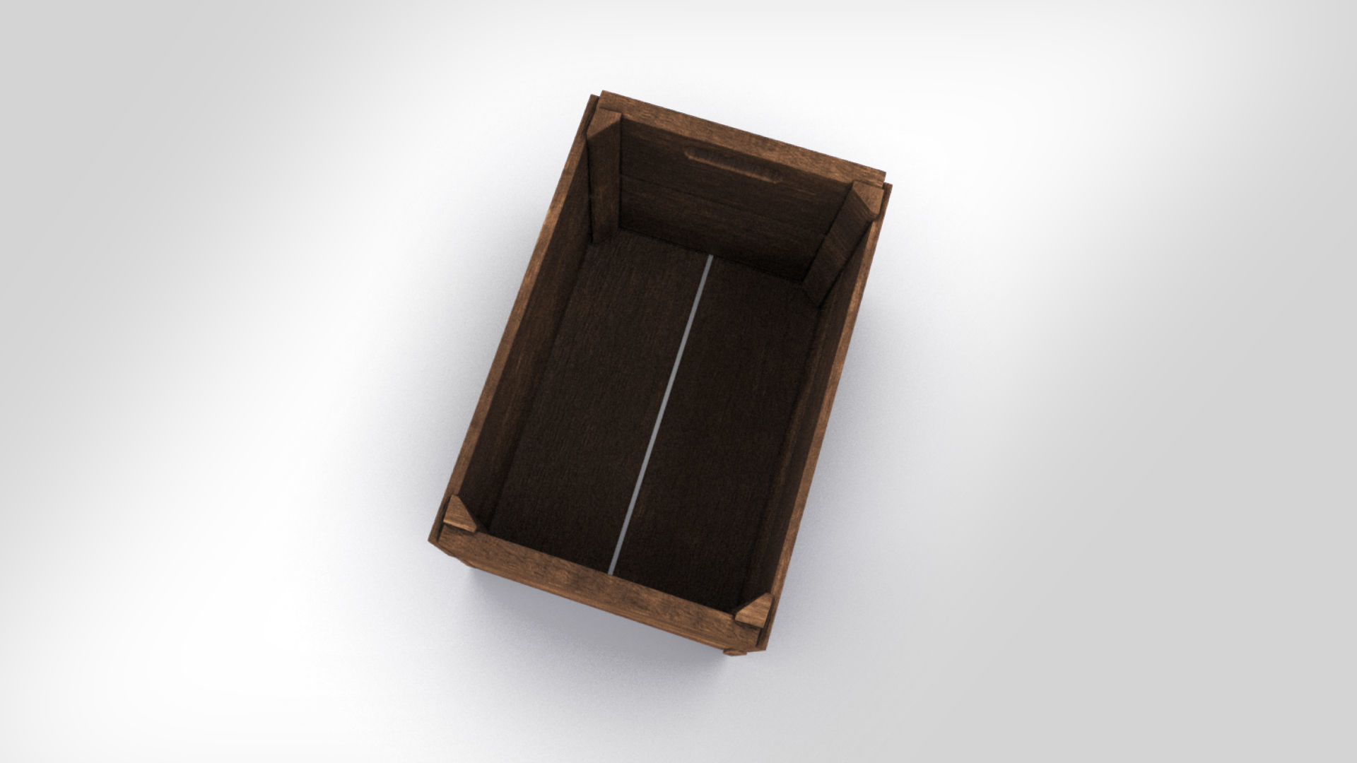 Antic Wooden Crate T6 Low-poly 3D model_5