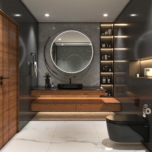 Modern Bathroom Interior 3D model