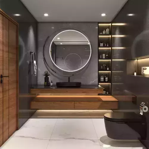 Modern Bathroom Interior 3D model
