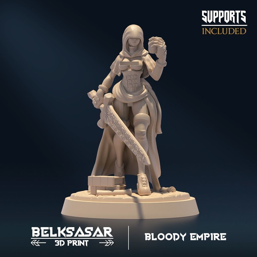 Penitent Earth Set x5 Nude 3D print model_5