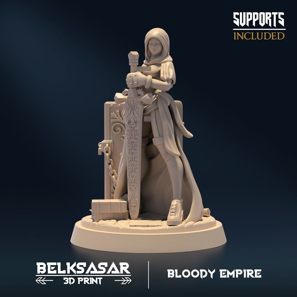 Penitent Earth Set x5 Nude 3D print model_1