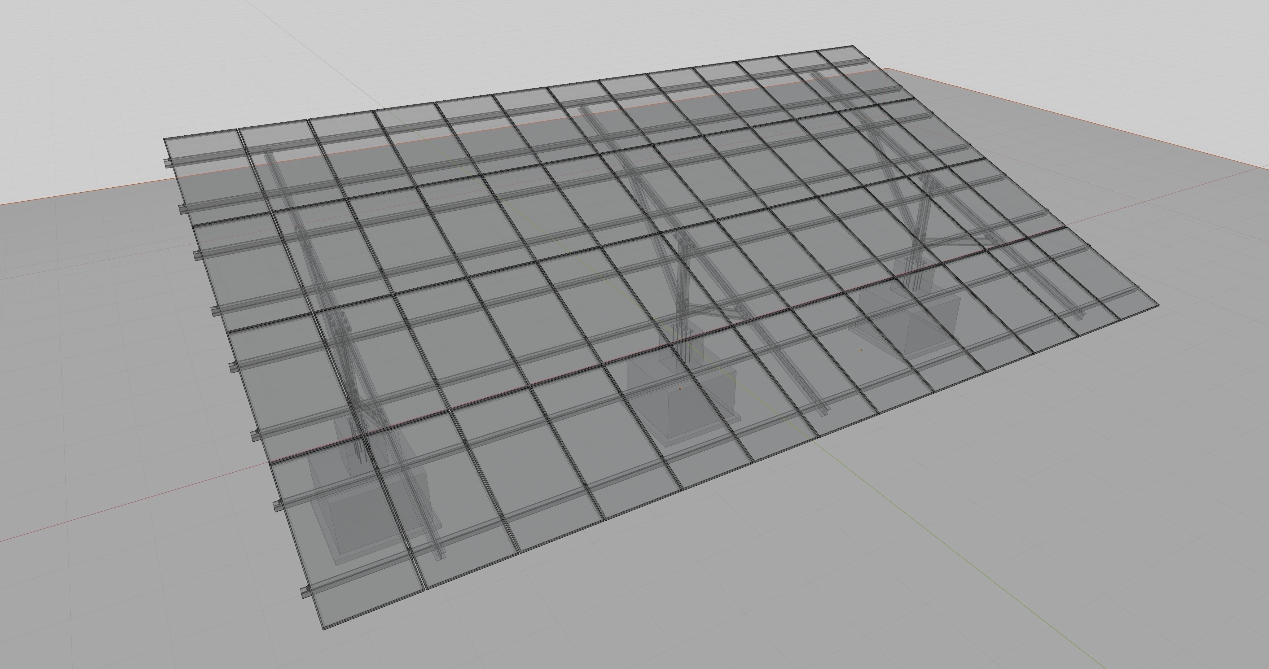 Solar Panel Steel Construction Type 19 3D model_23