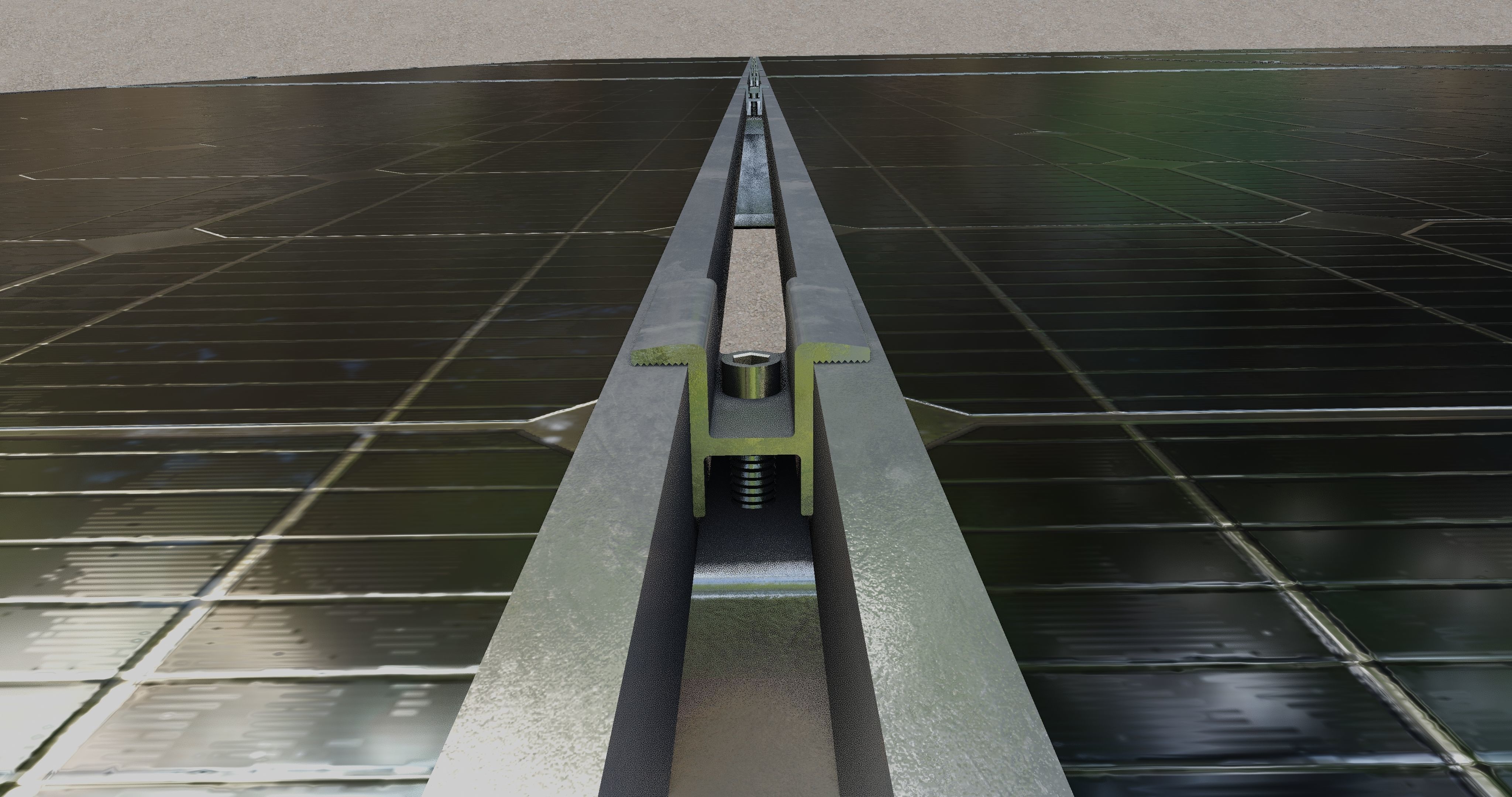 Solar Panel Steel Construction Type 19 3D model_20