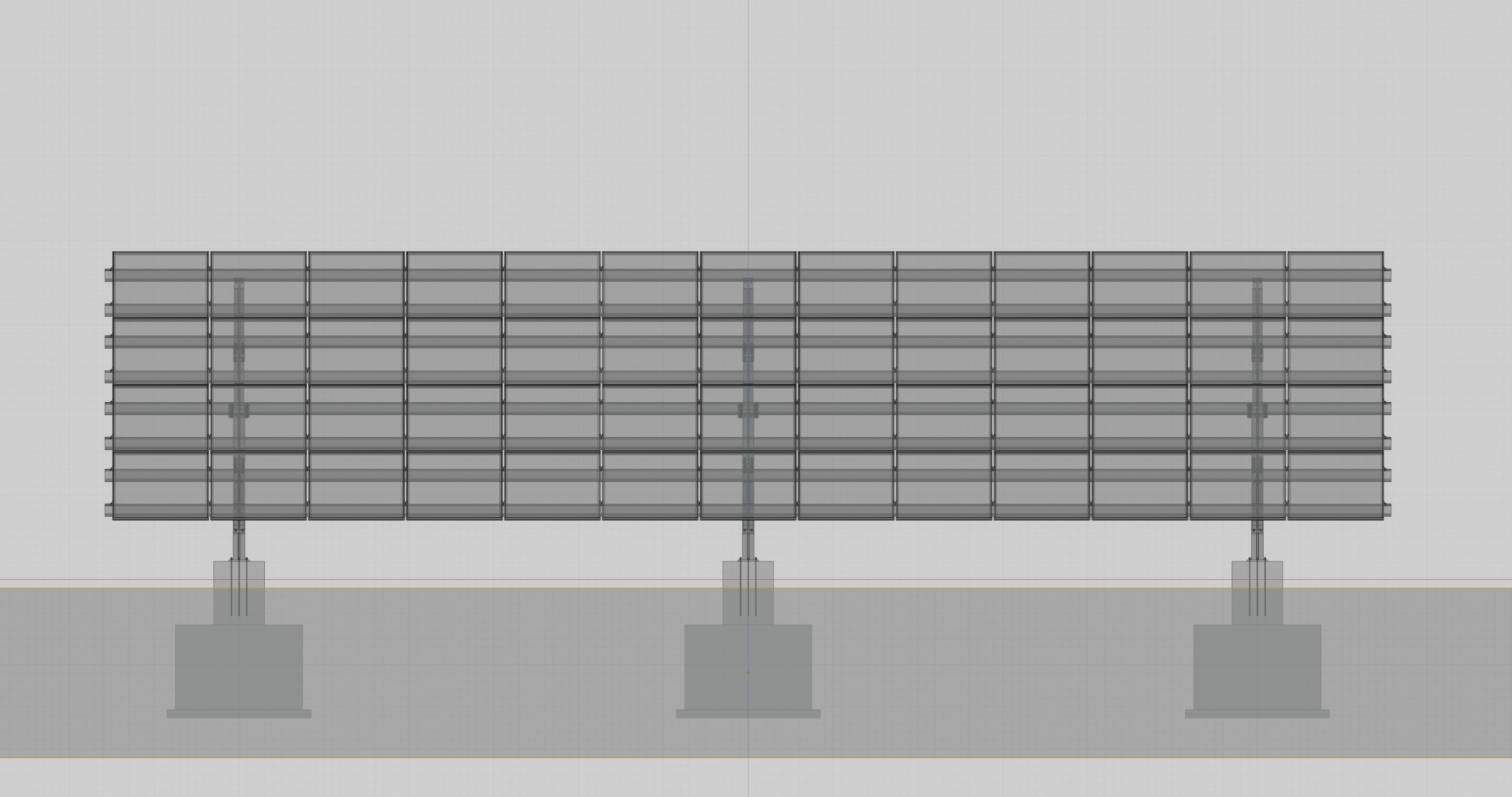 Solar Panel Steel Construction Type 19 3D model_22
