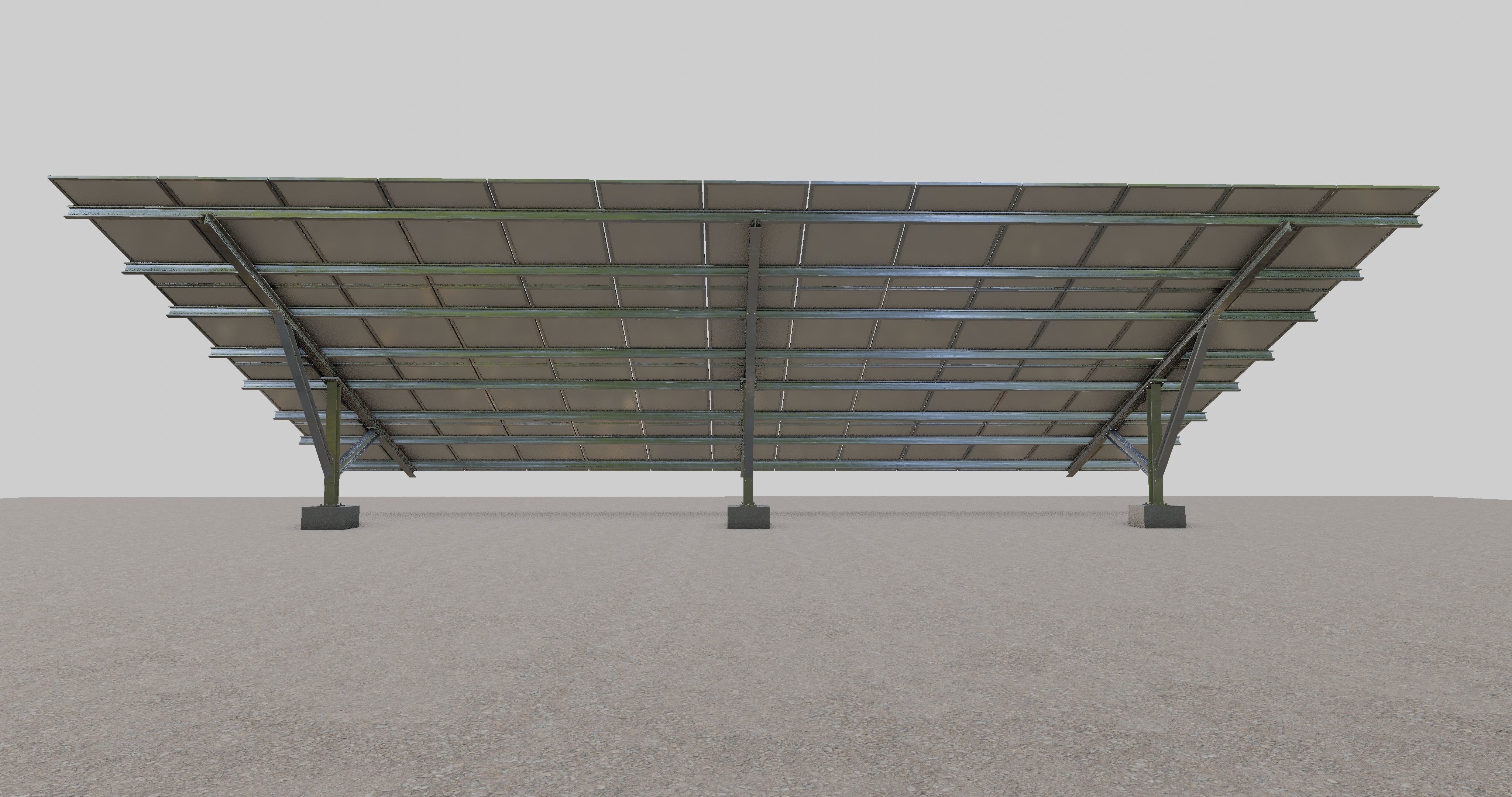 Solar Panel Steel Construction Type 19 3D model_5
