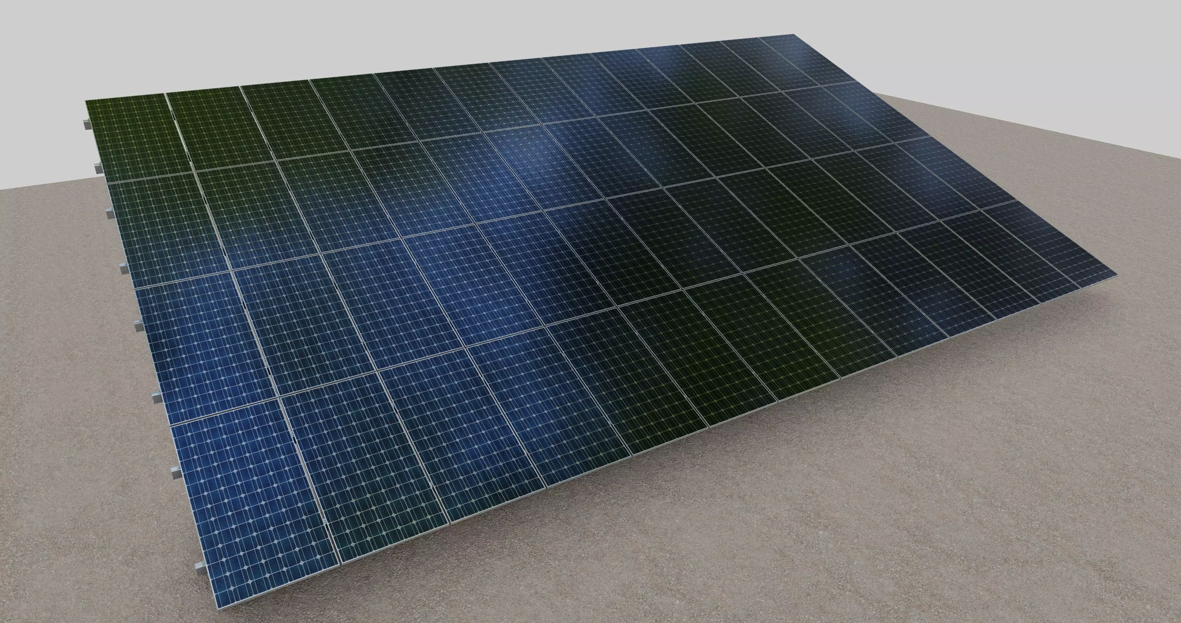 Solar Panel Steel Construction Type 19 3D model_0