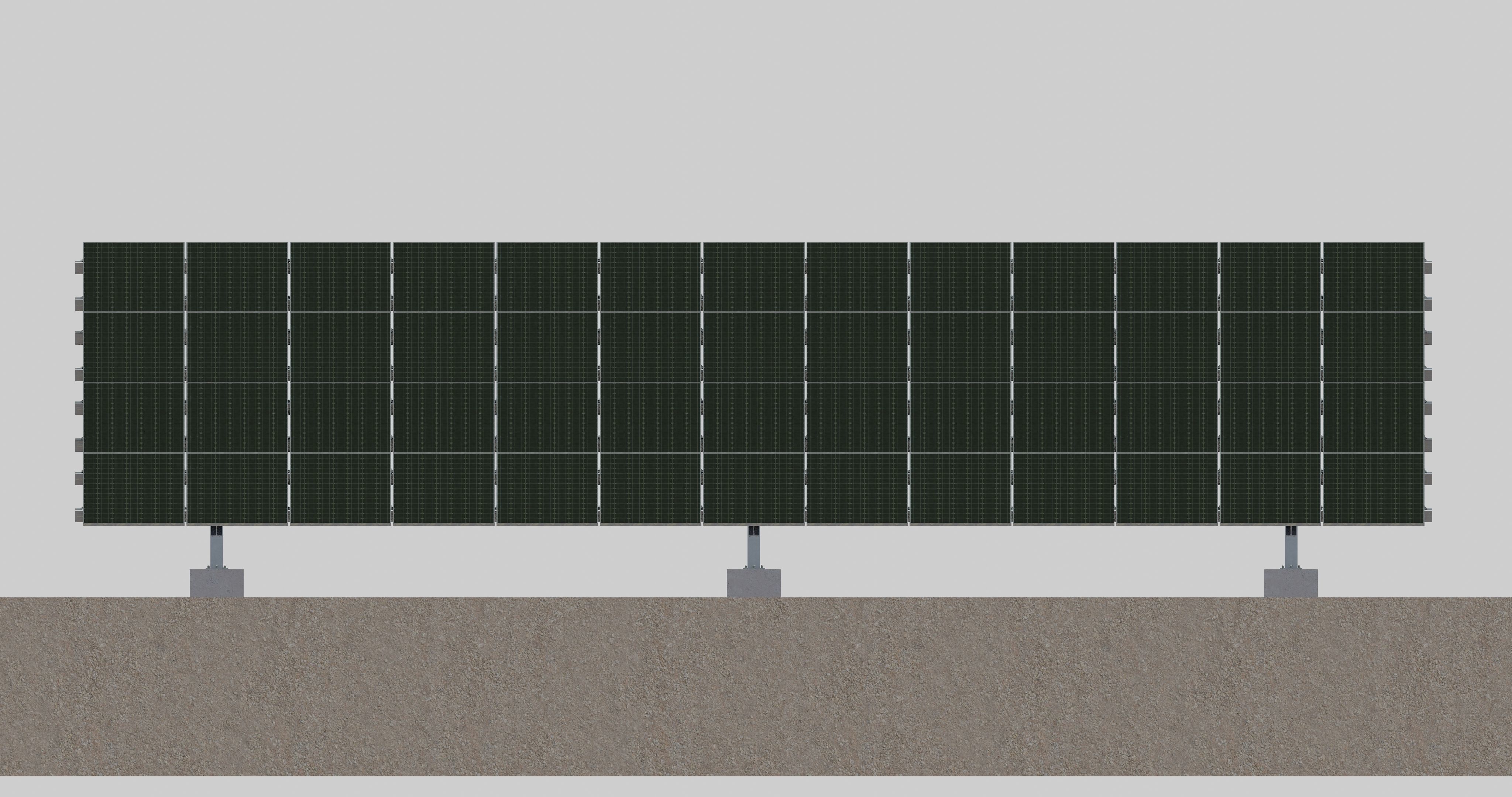 Solar Panel Steel Construction Type 19 3D model_10
