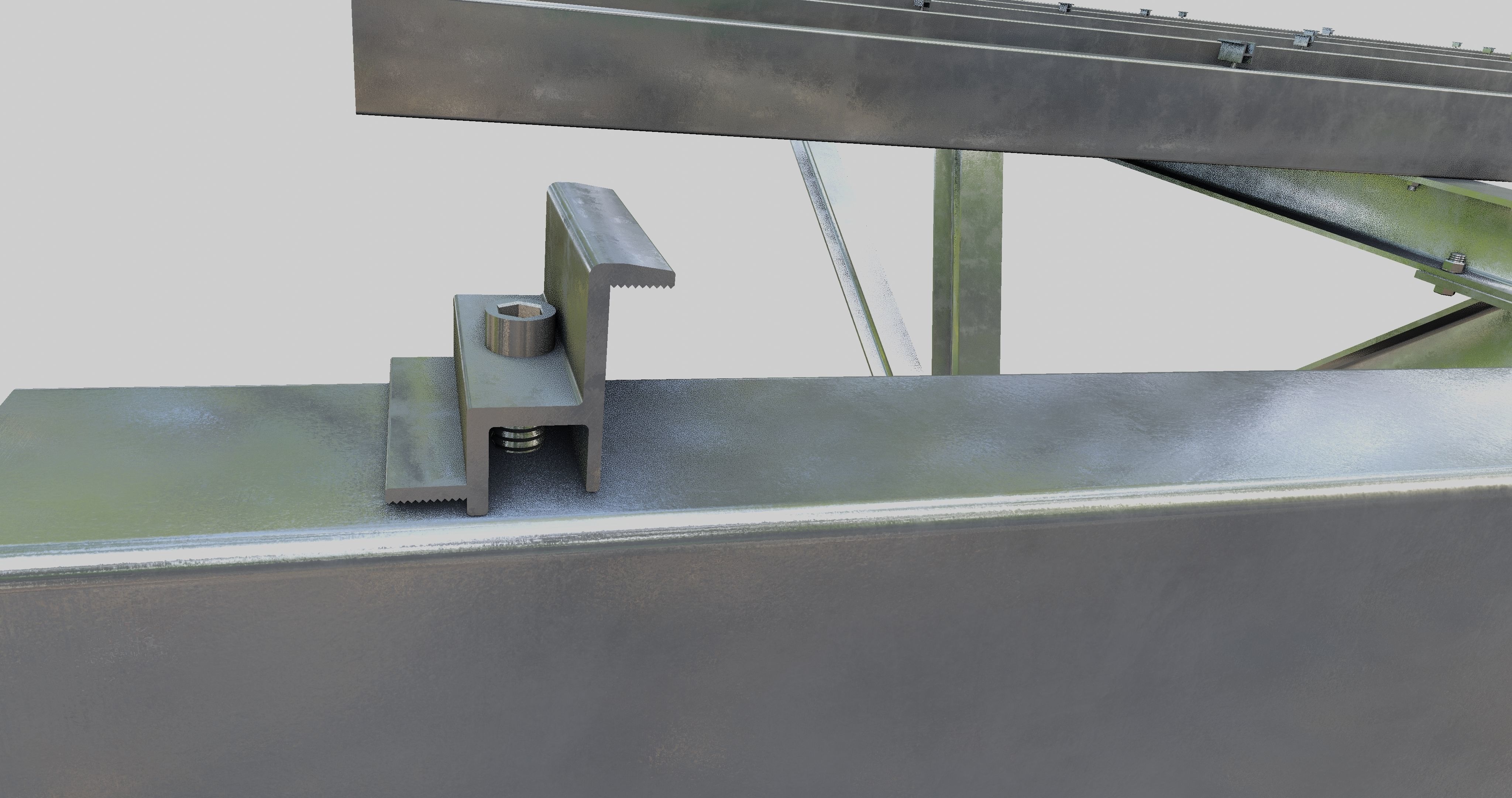 Solar Panel Steel Construction Type 19 3D model_12